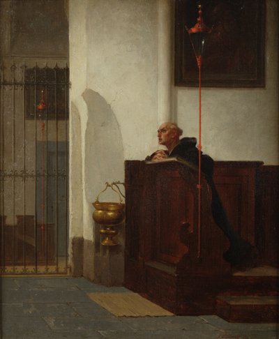 Eski Kilise, Düsseldorf, 1873 by John Beaufain Irving