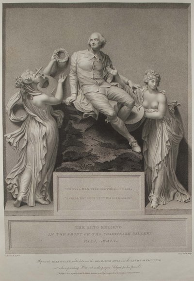 Edebiyat İlham Perisi ve Resim Dehası ile Shakespeare, 1803 by John Boydell