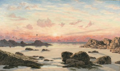 Gün Batımında Bude Kumları, 1874 by John Brett