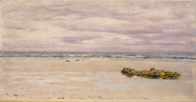 Kennack Sands, Cornwall, Alçak Gelgitte, 1877 by John Brett