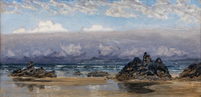 Newquay, Cornwall (Tuval üzerine yağlı boya) by John Brett