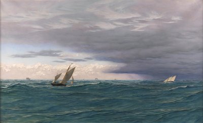 Denizde Yatlar, Akdeniz, 1871 by John Brett
