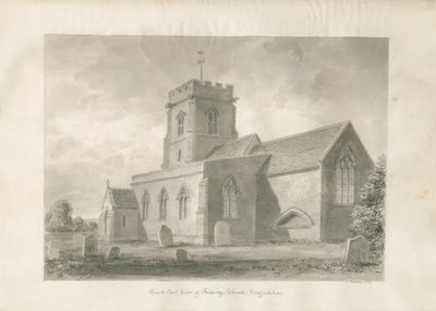 Aldridge Kilisesi: sepya çizimi, 1847 by John Buckler