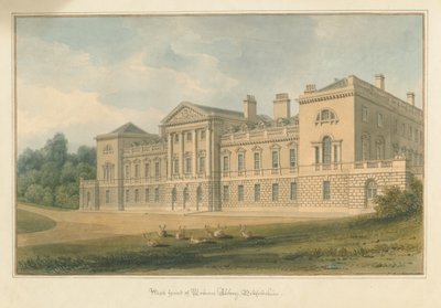 Bedfordshire - Woburn Manastırı, 1824 by John Buckler