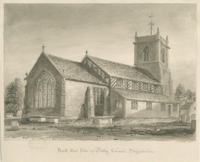 Betley Kilisesi: sepya çizimi, 1840 by John Buckler