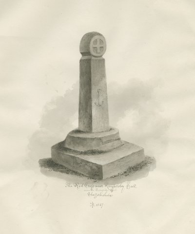 Biddulph - "Kızıl Haç": sepya çizimi, 1847 by John Buckler
