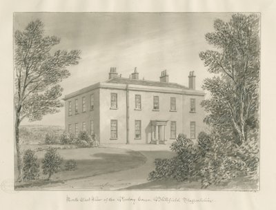 Blithfield - Rectory: sepya çizimi, 1824 by John Buckler