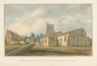 Buckinghamshire - Chenies Kilisesi ve Malikanenin Kalıntıları, 1824 by John Buckler
