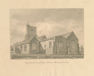 Buckinghamshire - Chenies Kilisesi: sepya çizimi, 1824 by John Buckler