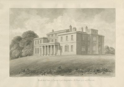 Canwell Hall: sepya çizimi by John Buckler