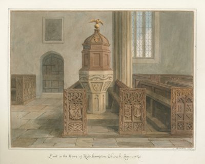 Cornwall - Kilkhampton Kilisesi, 1827 by John Buckler
