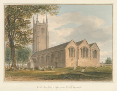 Cornwall - Kilkhampton Kilisesi, 1827 by John Buckler