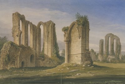 Croxden Manastırı: sulu boya tablosu by John Buckler