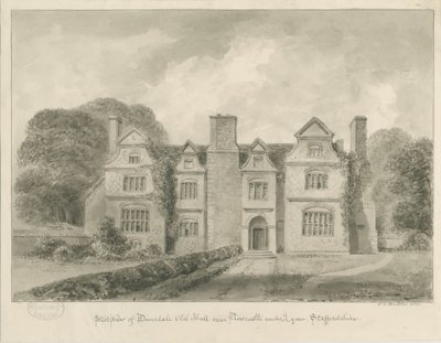 Dimsdale Eski Salon: sepya çizimi, 1841 by John Buckler