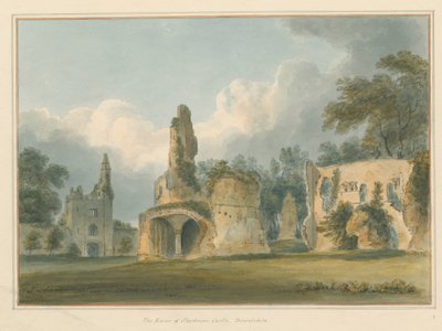 Dorset - Sherborne - Kale Harabeleri, 1802 by John Buckler