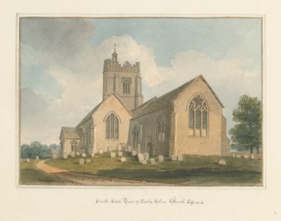 Essex - Earls Colne Kilisesi, 1824 by John Buckler
