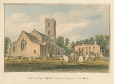 Essex - Witham Kilisesi ve Parsonage Evi by John Buckler