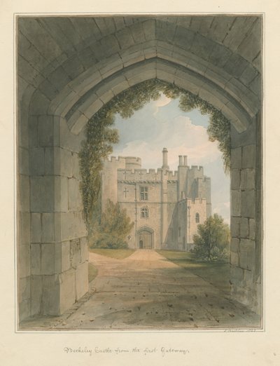 Gloucestershire - Berkeley Kalesi, 1823 by John Buckler