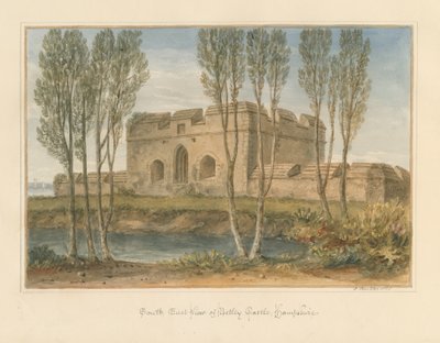 Hampshire - Netley Kalesi, 1828 by John Buckler