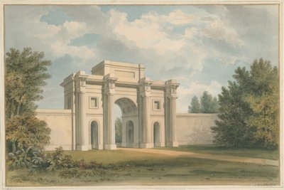 Leicestershire - Gopsall Evi - Ağ Geçidi, 1820 by John Buckler