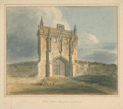 Lincolnshire - Stamford - Beyaz Rahipler, 1802 by John Buckler
