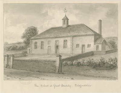 Madeley - Özgür Okul: sepya çizimi, 1840 by John Buckler
