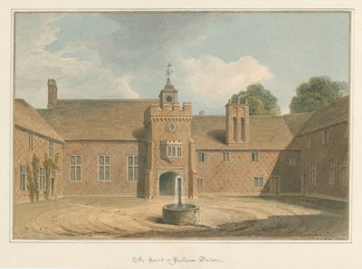 Middlesex - Fulham Sarayı - Mahkeme by John Buckler
