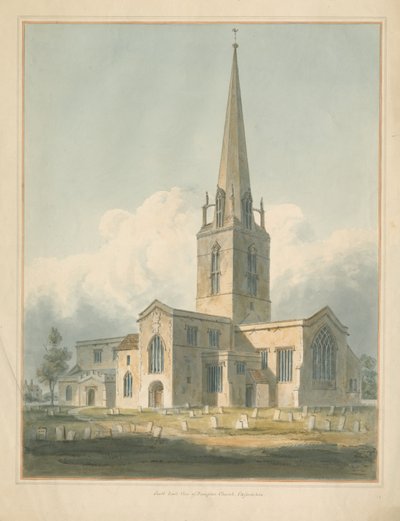 Oxfordshire - Bampton Kilisesi, 1802 by John Buckler