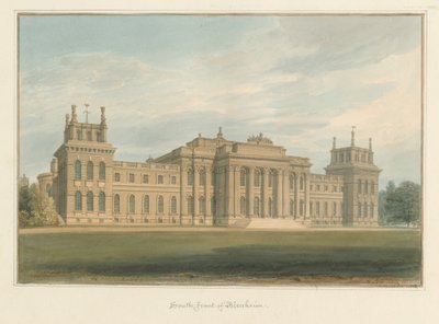 Oxfordshire - Blenheim [Saray], 1812 by John Buckler