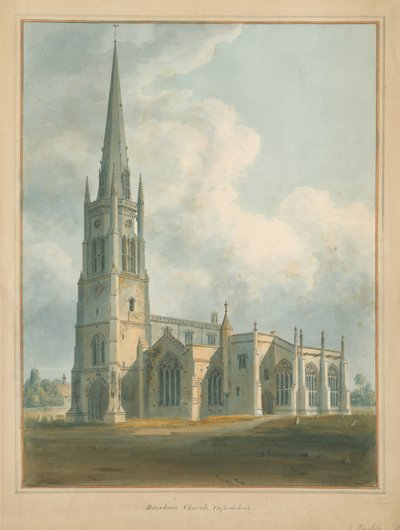 Oxfordshire - Bloxham Kilisesi, 1802 by John Buckler