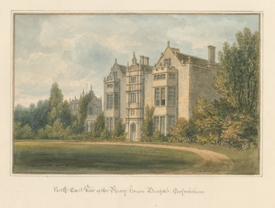 Oxfordshire - Burford - Manastır Evi, 1820 by John Buckler
