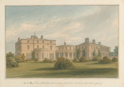 Oxfordshire - Middleton Stoney Evi, 1827 by John Buckler