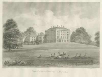 Pathshull Evi: sepya çizimi, 1847 by John Buckler