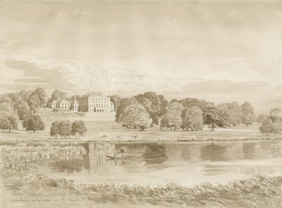 Pathshull Evi: sepya yıkama çizimi, 26 Ağu 1820 by John Buckler