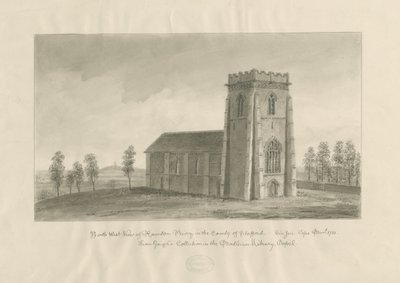Ranton Abbey [Priory]: sepya çizimi, nd [1770-1851] (çizim) by John Buckler