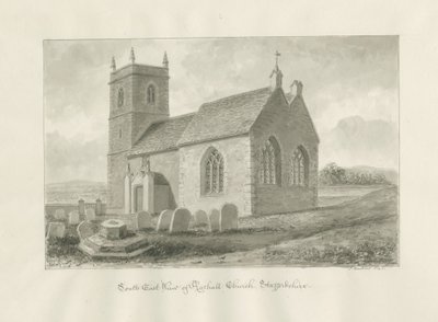 Rushall Kilisesi: sepya çizimi, 1845 by John Buckler