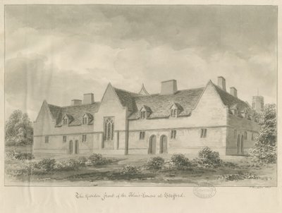 Stafford - Sadaka Evleri: sepya çizimi, 1841 by John Buckler