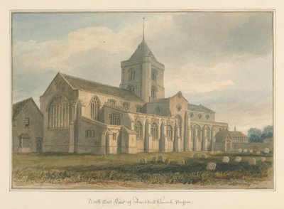 Sussex - Arundel Kilisesi, 1804 by John Buckler