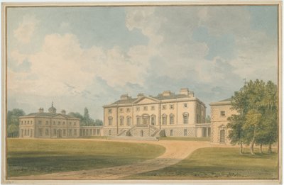 Sussex - Bilinmeyen bir yerde salon, 1807 by John Buckler