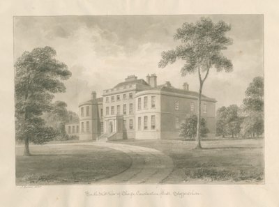 Thorpe Constantine Hall: sepya yıkama çizimi, 1848 by John Buckler