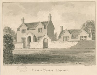 Trentham Okulu: sepya yıkama çizimi, 1840 by John Buckler