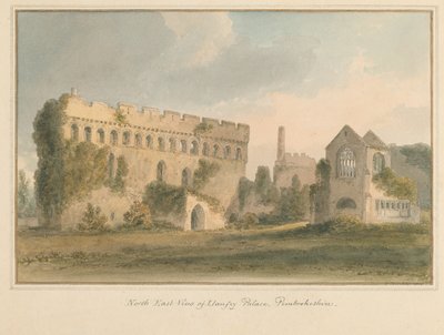 Galler - Pembrokeshire - Lamphey Sarayı, 1815 by John Buckler