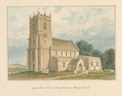 Wiltshire - Donhead Saint Mary Kilisesi, 1804 by John Buckler