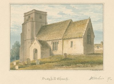 Wiltshire - Sedgehill Kilisesi, 1817 by John Buckler