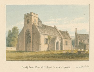 Wiltshire - Teffont Evias Kilisesi by John Buckler