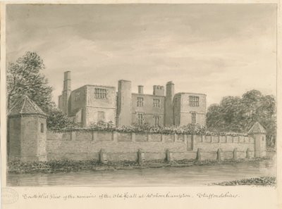 Wolverhampton - Eski Salon: sepya çizimi, 1837 by John Buckler