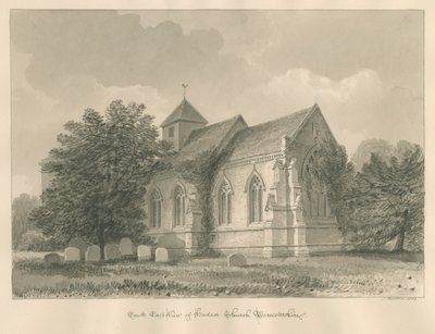 Worcestershire - Hadsor Kilisesi: sepya çizimi, 1833 by John Buckler