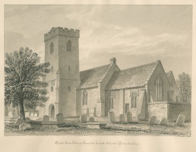 Worcestershire - Hampton Lovett Kilisesi: sepya çizimi, 1833 by John Buckler