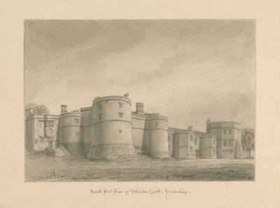 Yorkshire - Skipton Kalesi: sepya çizimi, 1818 by John Buckler