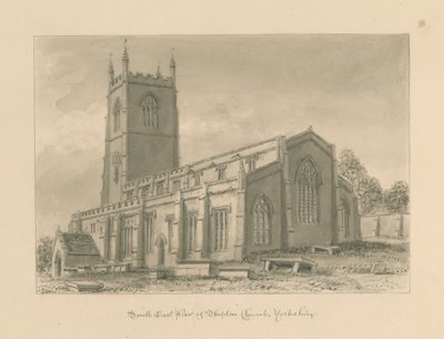 Yorkshire - Skipton Kilisesi: sepya çizimi, 1818 by John Buckler